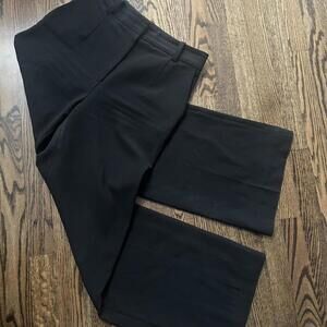 Black wide high-waisted flowy & Other Stories trousers pants elegant